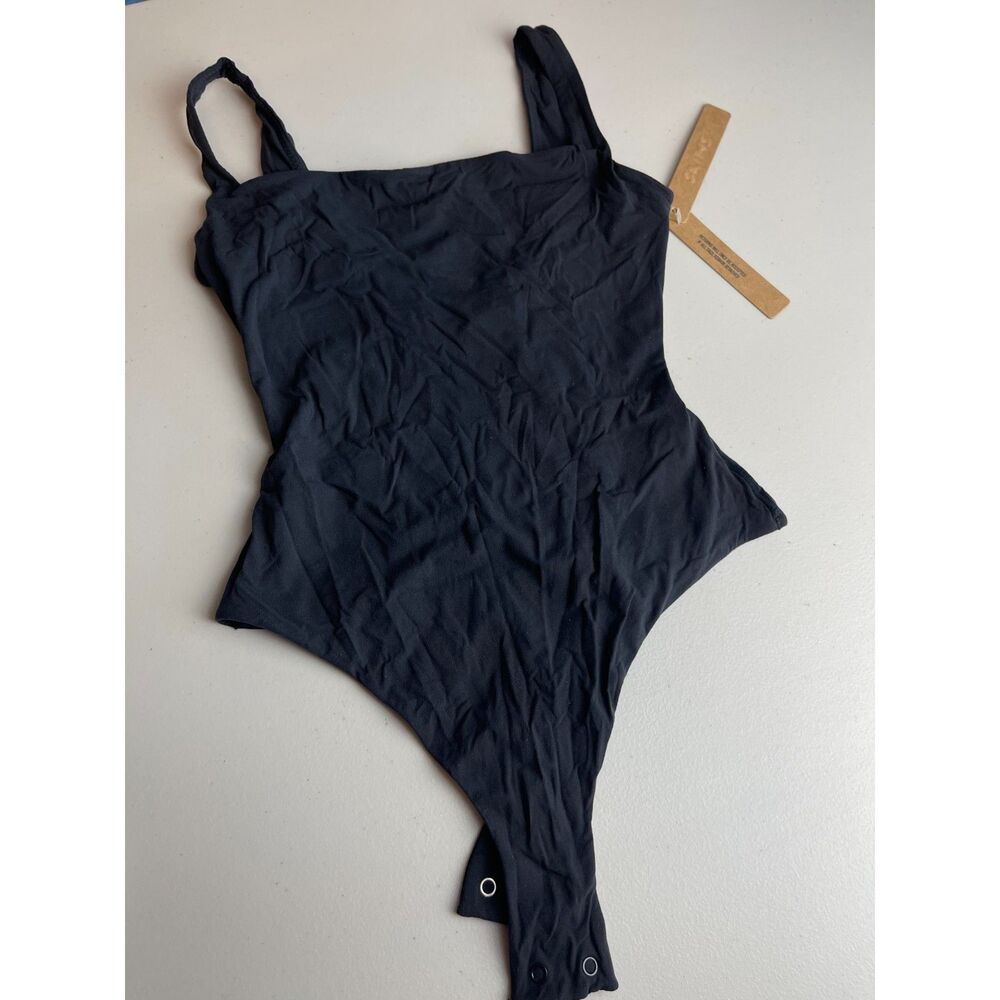 SKIMS Fits Everybody Square Neck Bodysuit – Onyx – Size XS (NWT)